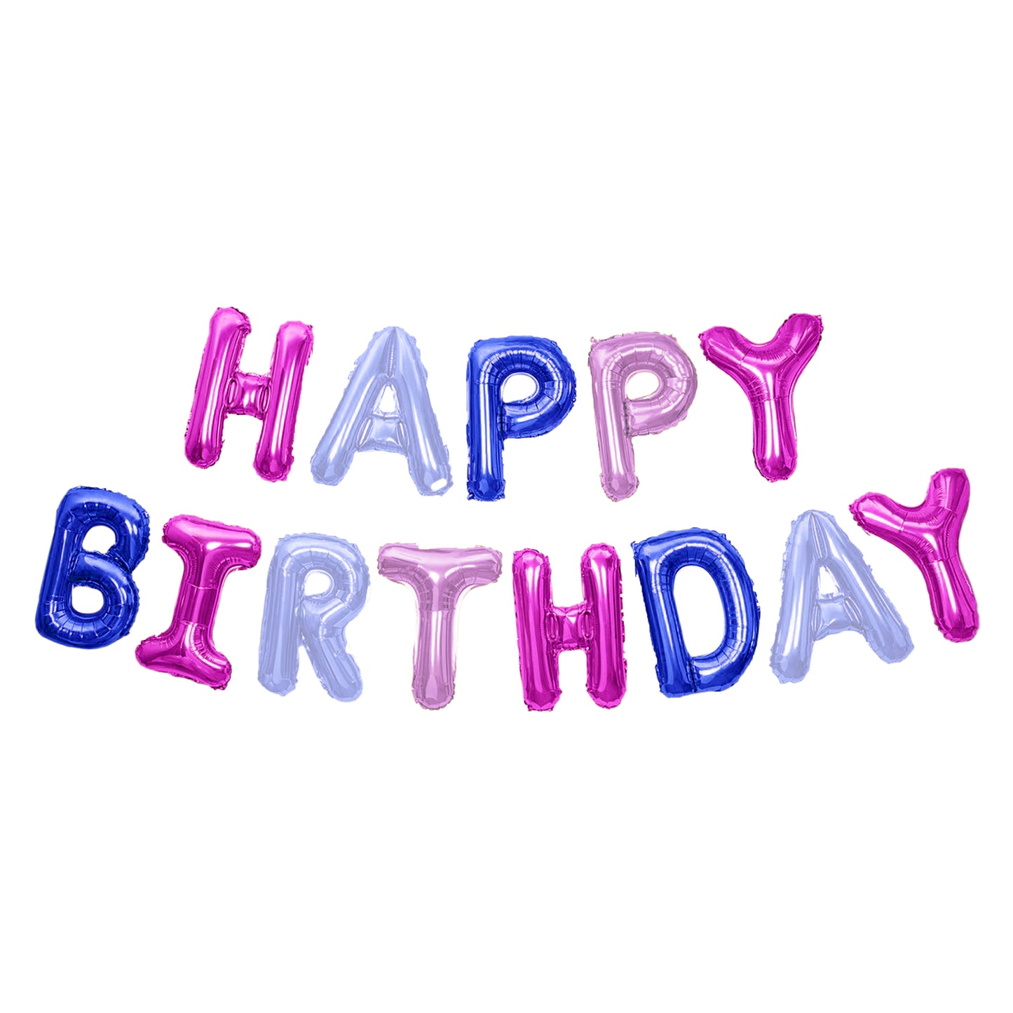 Happy Birthday Banner 3D Baloon (3D Purple) - FLANCCI