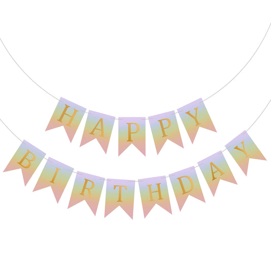 Happy Birthday Banner Backdrop Unicorn - FLANCCI