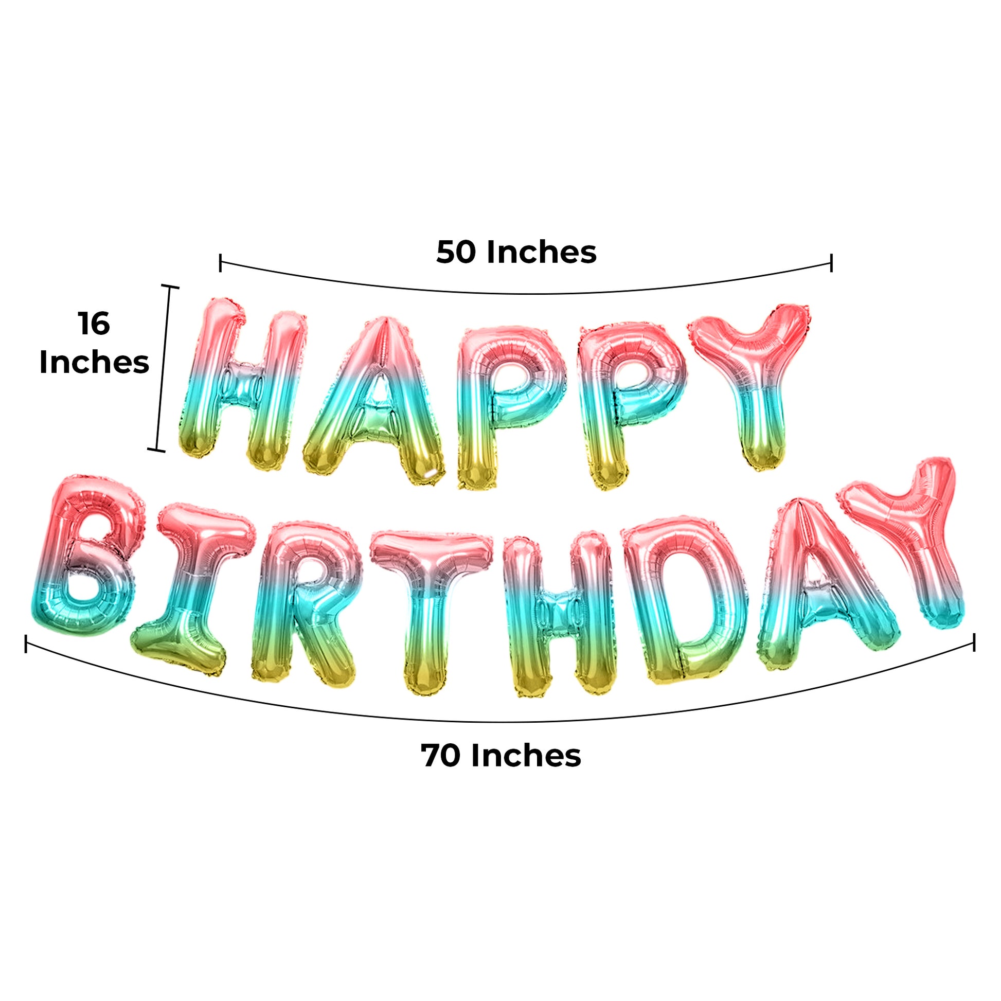 Happy Birthday Banner 3D Balloon (3D Unicorn) - FLANCCI