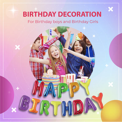 Happy Birthday Banner 3D Balloon (3D Rainbow) - FLANCCI