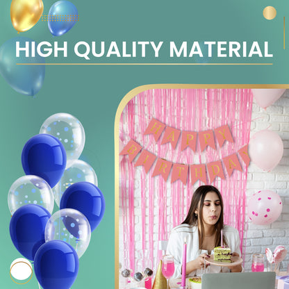 Happy Birthday Banner Backdrop Pink - FLANCCI