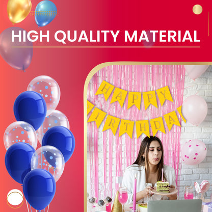 Happy Birthday Banner Backdrop Yellow - FLANCCI