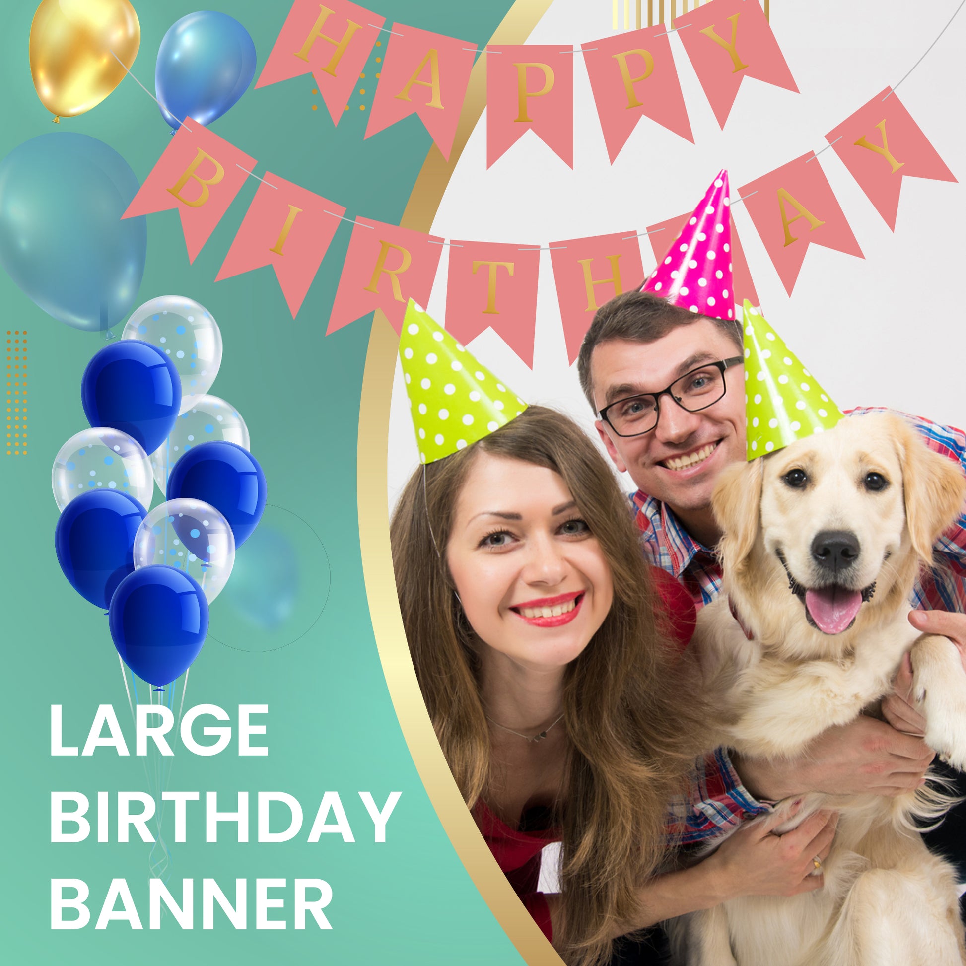 Happy Birthday Banner Backdrop Pink - FLANCCI