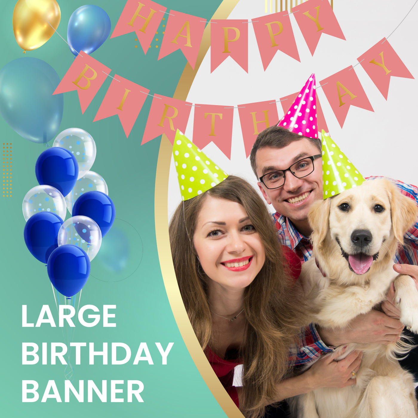 Happy Birthday Banner Backdrop Pink - FLANCCI