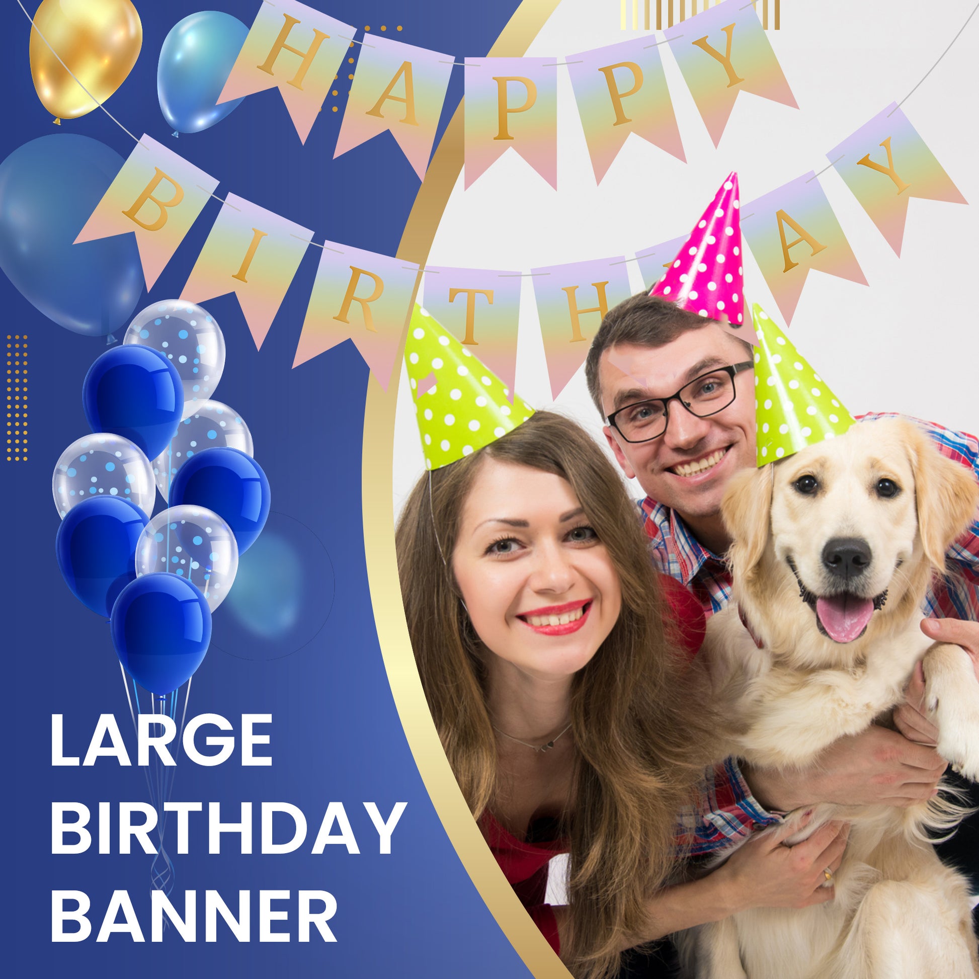 Happy Birthday Banner Backdrop Unicorn - FLANCCI