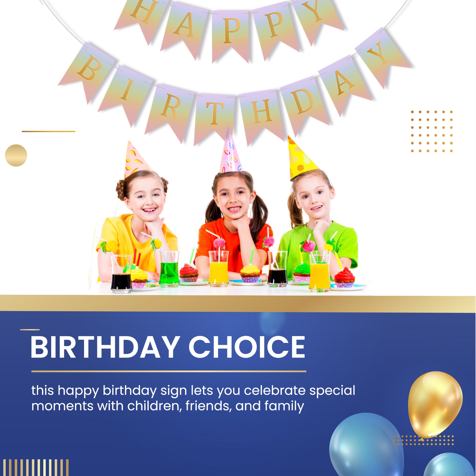 Happy Birthday Banner Backdrop Unicorn - FLANCCI