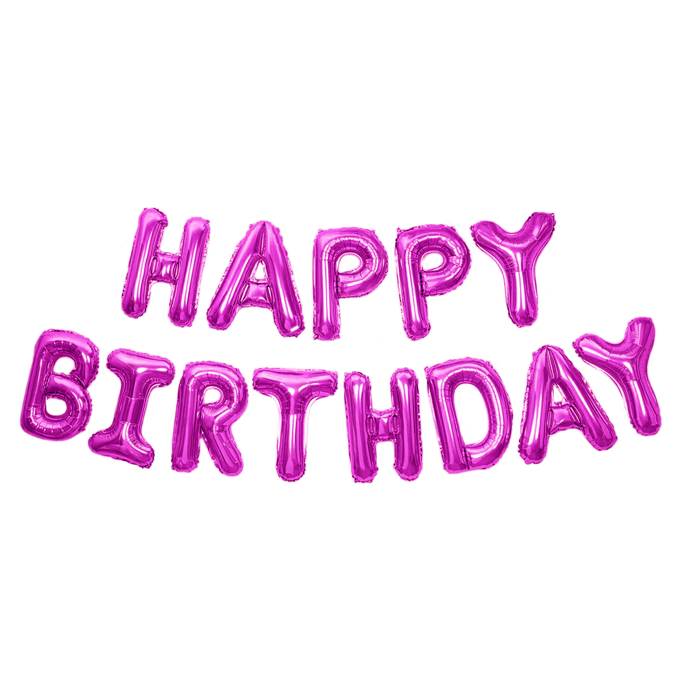 Happy Birthday Banner 3D Baloon (3D Pink) - FLANCCI