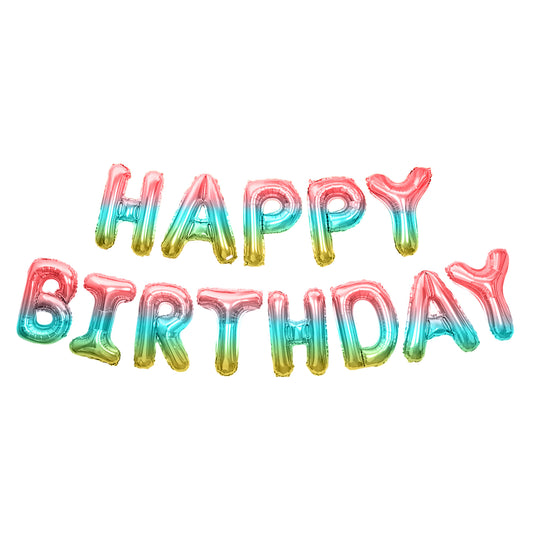 Happy Birthday Banner 3D Balloon (3D Unicorn) - FLANCCI