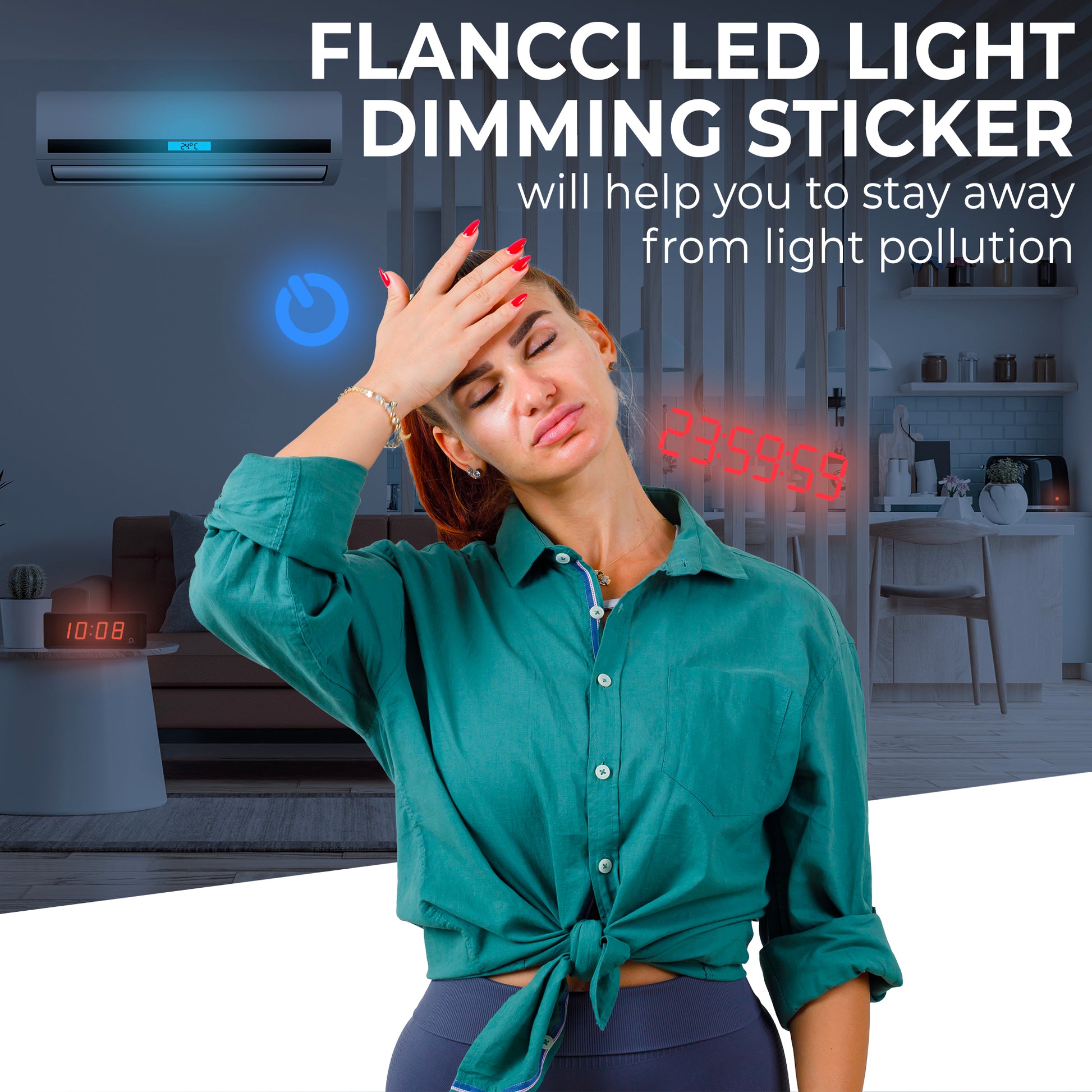 FLANCCI LED Light Blocking Sticker