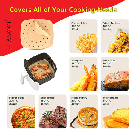 Air Fryer Liners Square Parchment Paper - FLANCCI