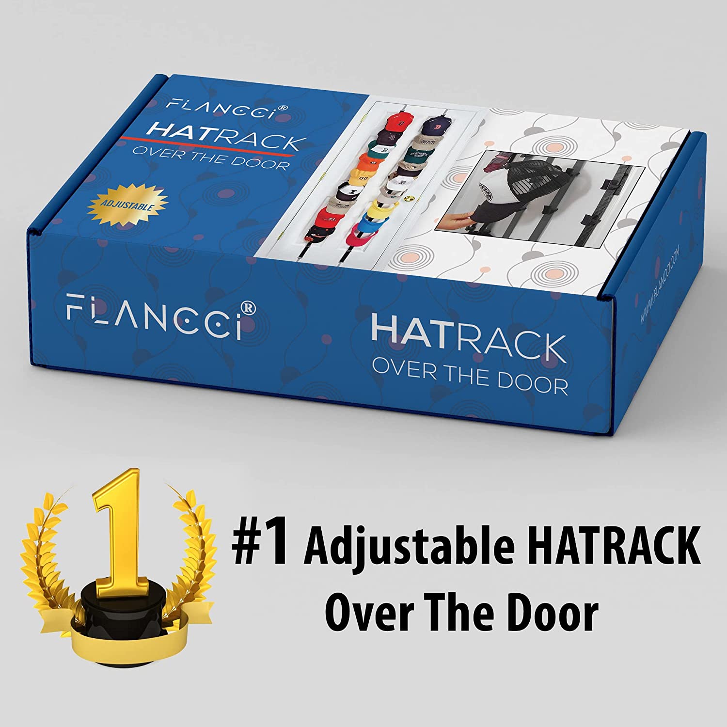 Adjustable Hat Organizer Black - FLANCCI